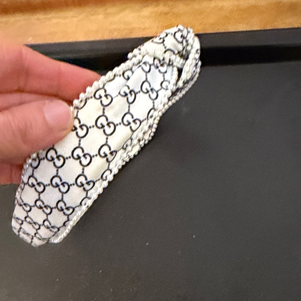 Gucci Monogram Black and White Hairband